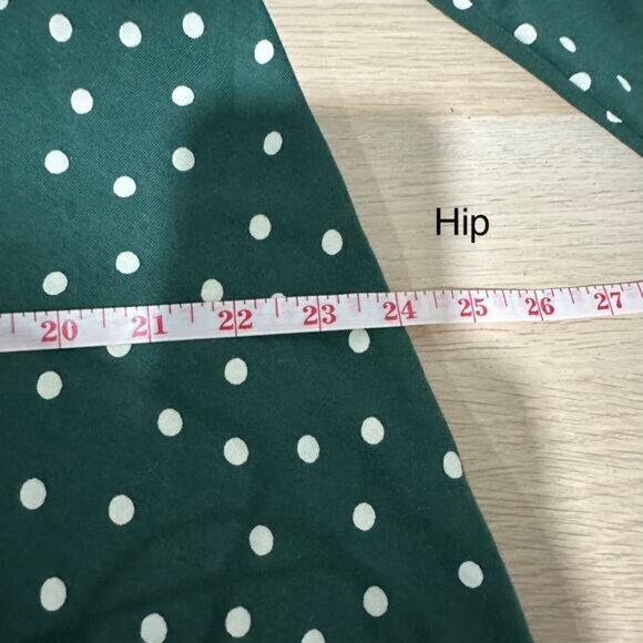 Boden Women’s Laura Long Sleeve Jersey Midi Dress in Green Polka Dot Size 16 - Picture 13 of 16